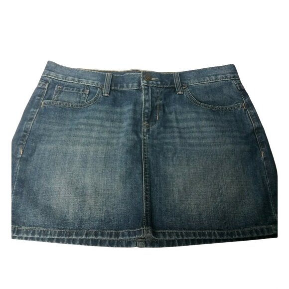 Preppy Old Navy Mini Blue Denim Skirt Size 8 Short Summer Beach Vacation Casual - Picture 9 of 9
